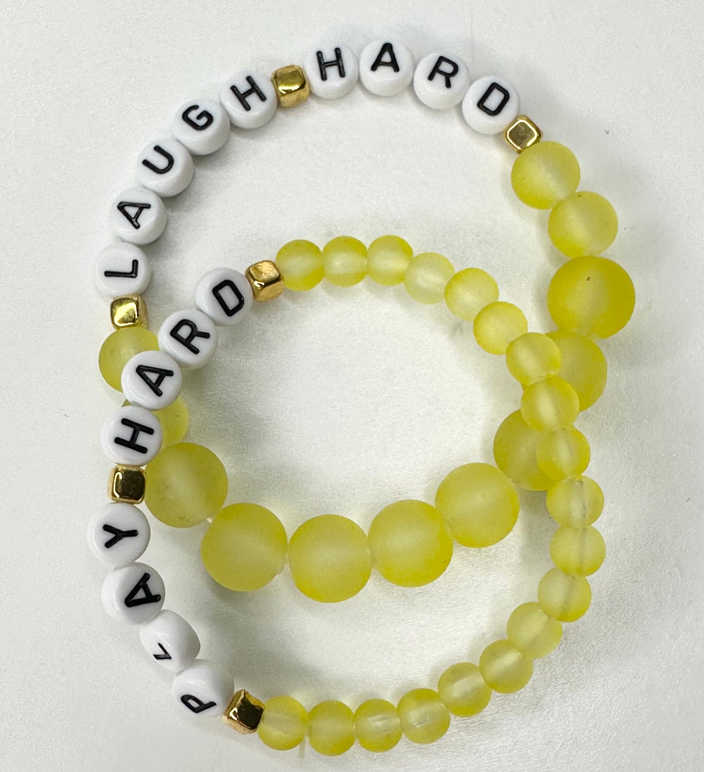 Set of 2 beautiful glass bead bracelets