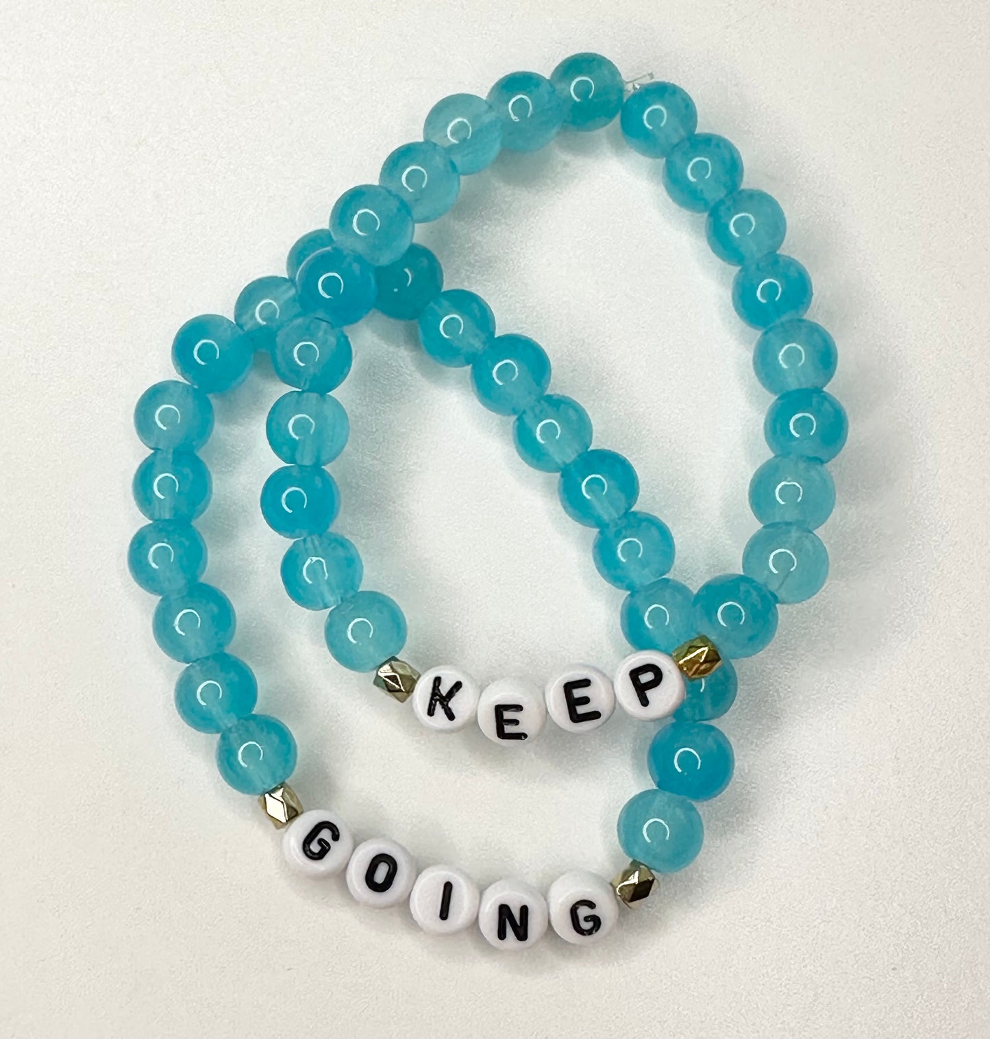 Set of 2 beautiful glass bracelets