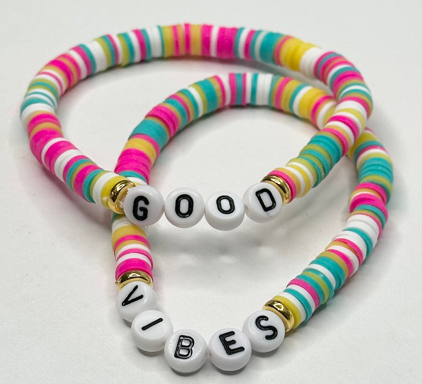 Set of 2 Good Vibes bracelets