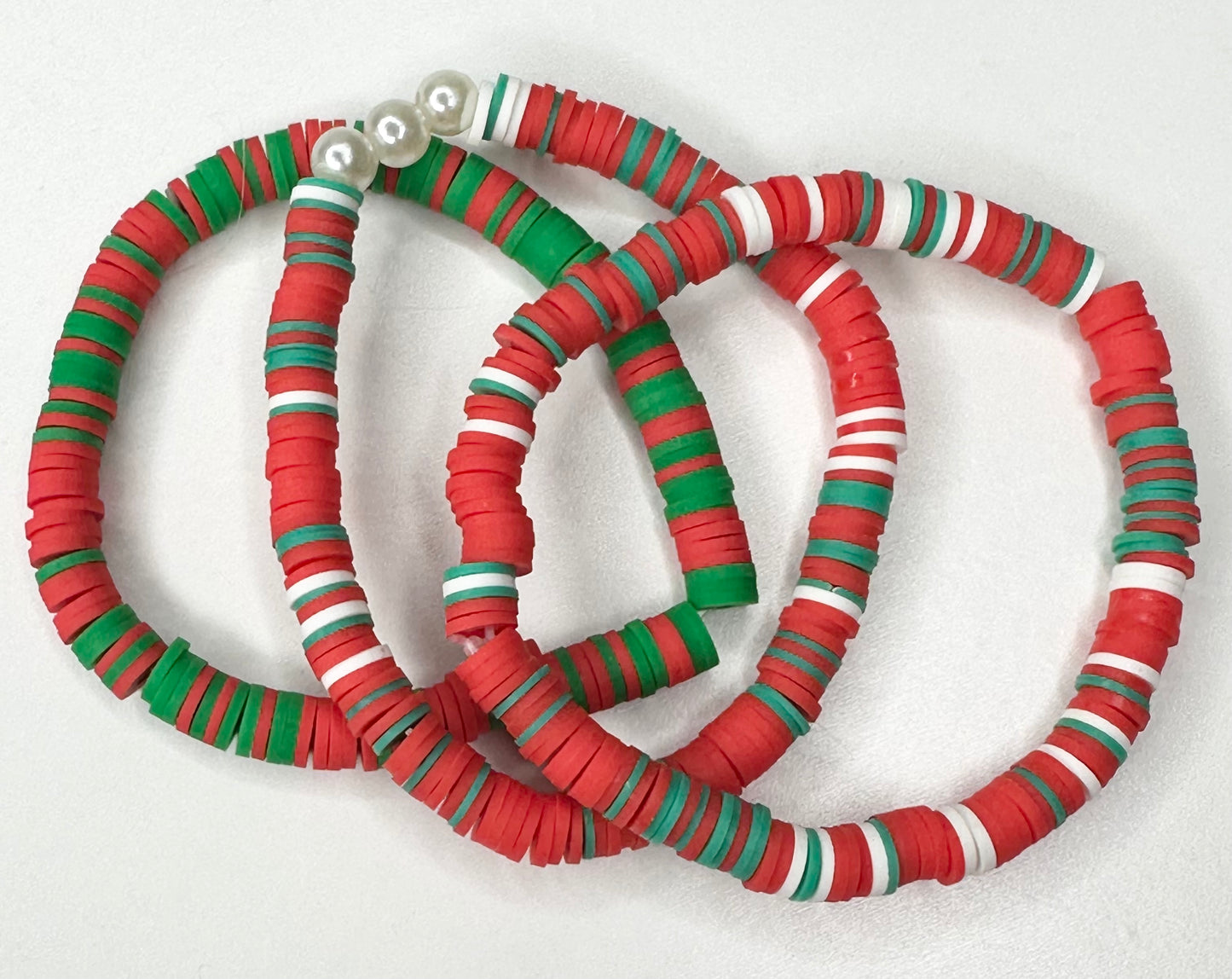 Set of 3 Christmas bracelets