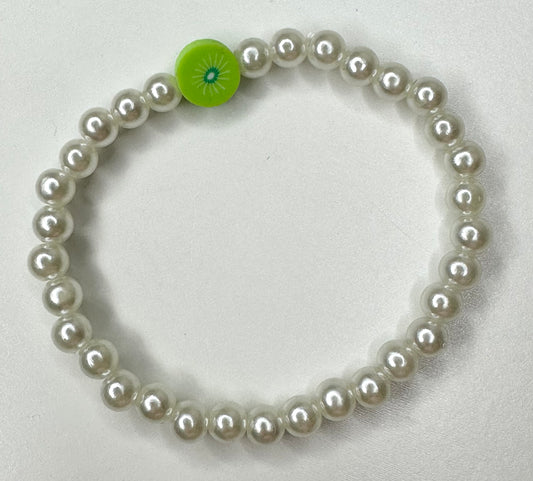 pearled kiwi bracelet